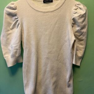 Women's Ribbed Cream Sweater